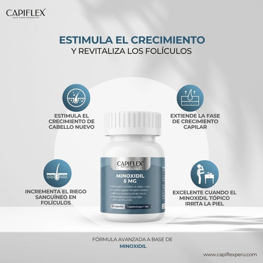 Minoxidil 5 mg Capiflex – 30 Cápsulas