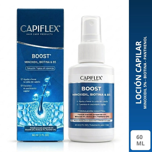 Minoxidil 5% con Biotina y Panthenol - Capiflex Boost 60 ml