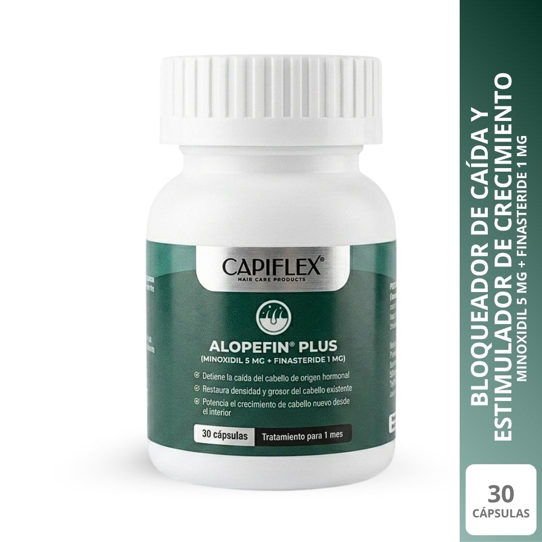 Minoxidil 5 mg y Finasteride 1 mg Capiflex Alopefin Plus – 30 Cápsulas