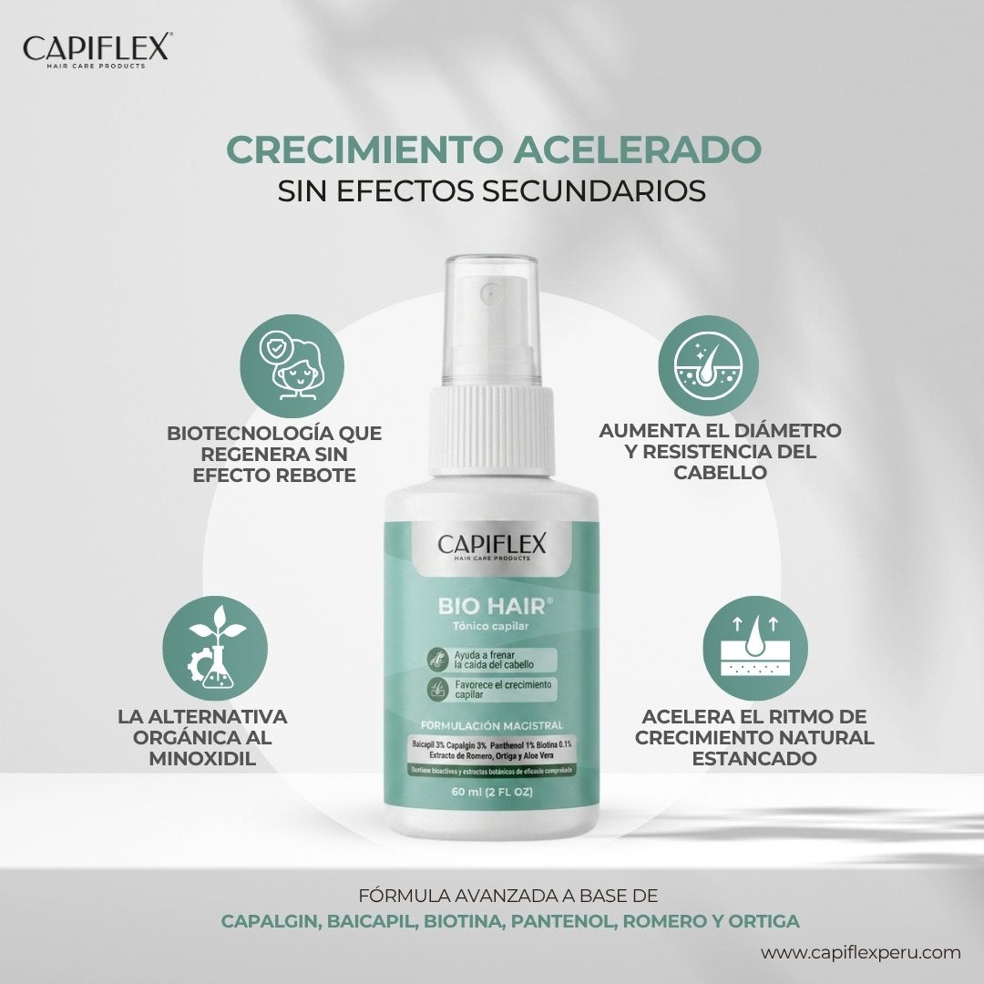 Tónico Capilar Fortificante Capiflex Bio Hair 60 ml