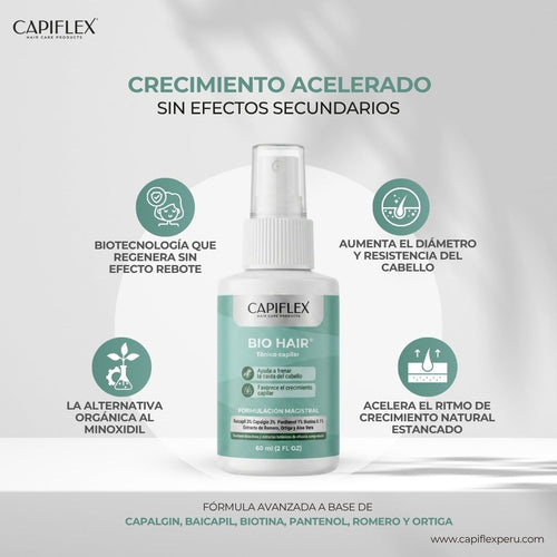 Tónico Capilar Fortificante Capiflex Bio Hair 60 ml