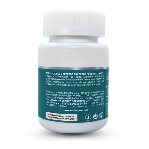 Minoxidil 5 mg y Finasteride 1 mg Capiflex Alopefin Plus – 30 Cápsulas