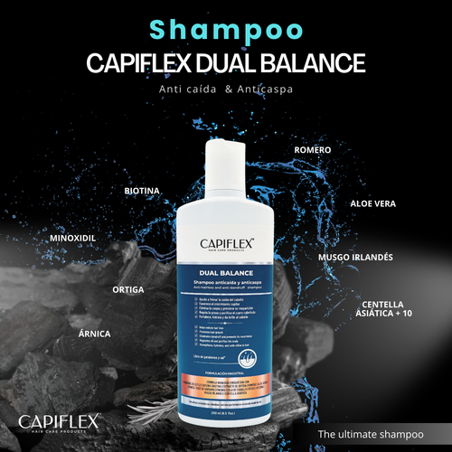 Shampoo Anticaída y Anticaspa Capiflex Dual Balance