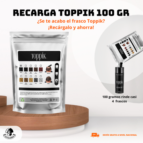 Recarga Fibra Capilar Toppik 100 gr.