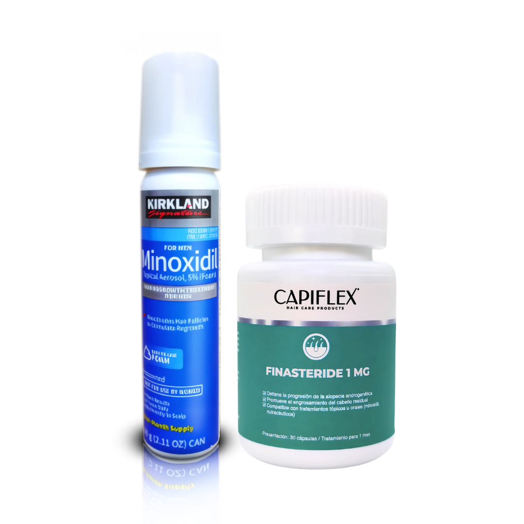 Minoxidil Kirkland Espuma + Finasteride 1 mg Capiflex