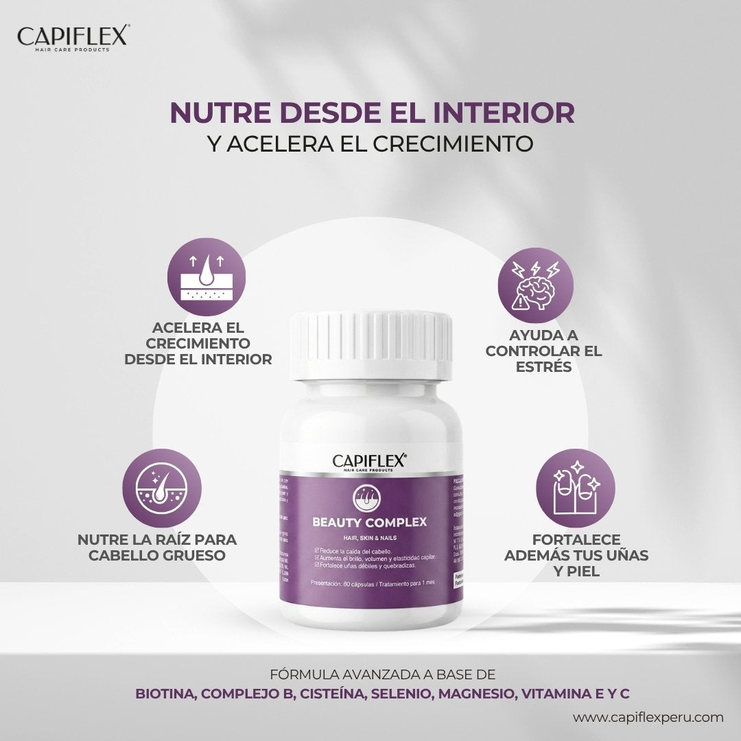 Multivitamínico con Biotina y Cistina Capiflex Beauty Complex – 60 Cápsulas