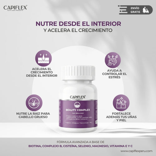 Multivitamínico con Biotina y Cistina Capiflex Beauty Complex – 60 Cápsulas