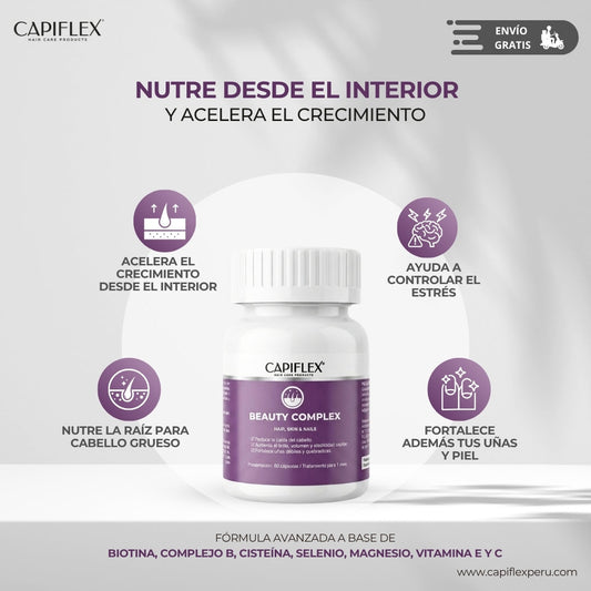 Multivitamínico con Biotina y Cistina Capiflex Beauty Complex – 60 Cápsulas