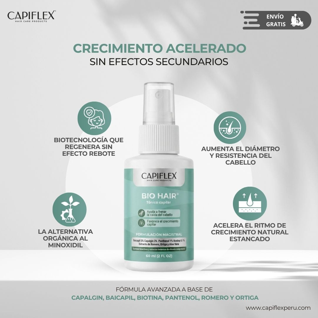 Tónico Capilar Fortificante Capiflex Bio Hair 60 ml