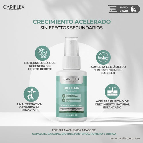 Tónico Capilar Fortificante Capiflex Bio Hair 60 ml