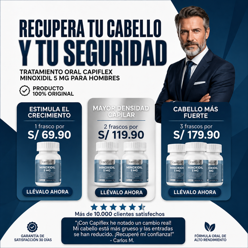 Minoxidil 5 mg Capiflex – 30 Cápsulas