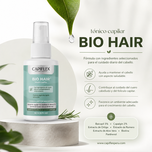 Tónico Capilar Fortificante Capiflex Bio Hair 60 ml