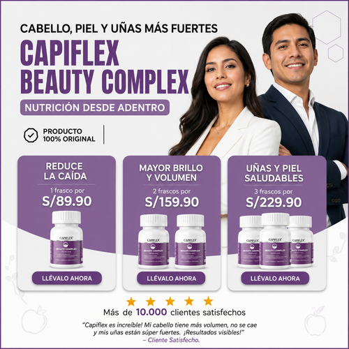 Multivitamínico con Biotina y Cistina Capiflex Beauty Complex – 60 Cápsulas