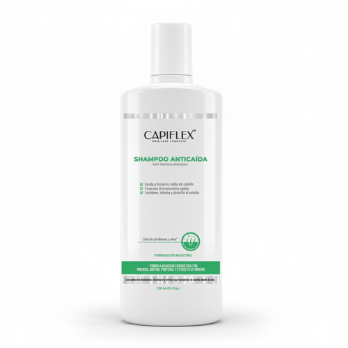 Shampoo Dermatológico Anticaída Capiflex | Fórmula Avanzada con Minoxidil y Biotina (250ml)