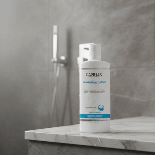 Shampoo Dermatológico Anticaspa Capiflex | con Ketoconazol y Piritionato de Zinc (250ml)
