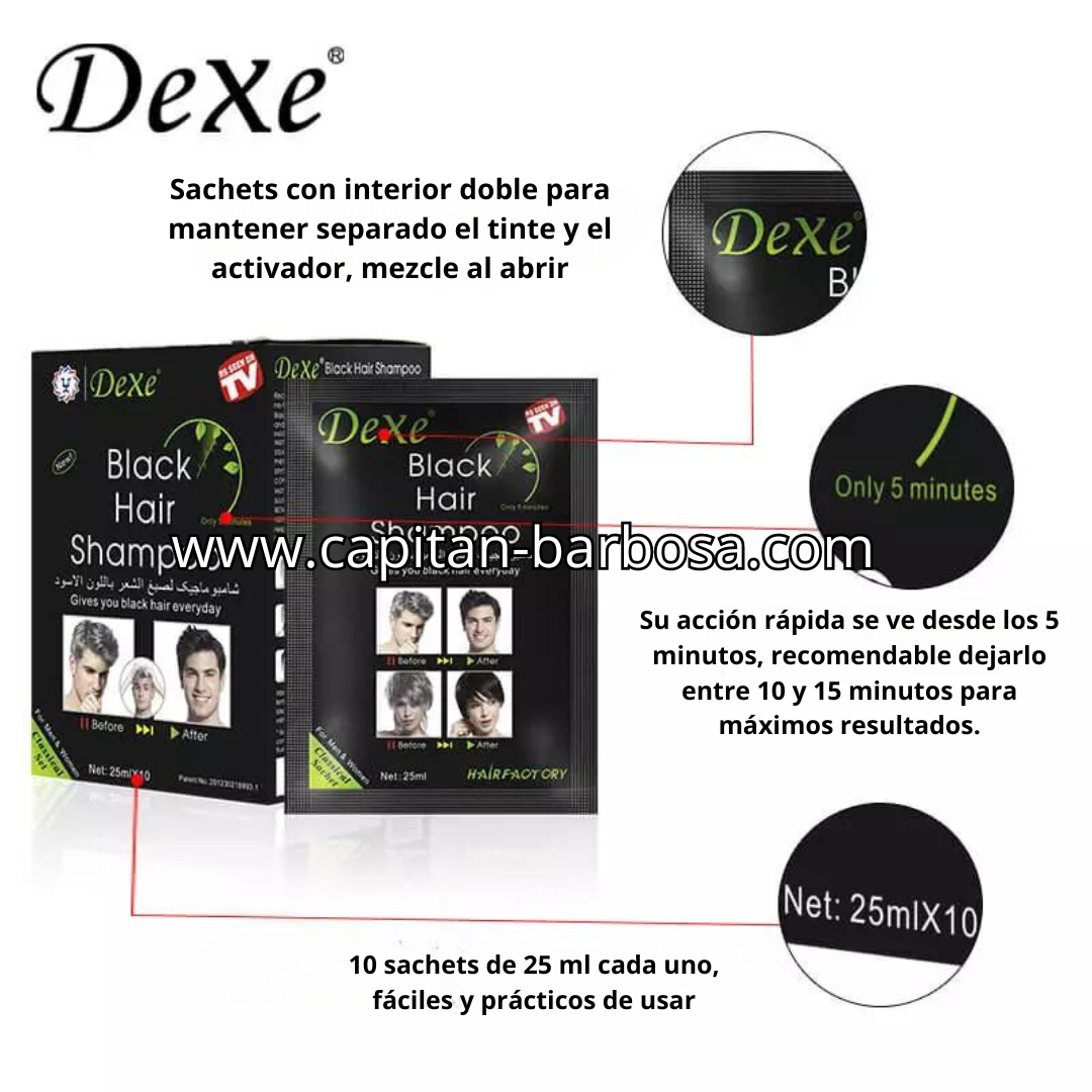 Shampoo Pinta Canas - Dexe 25ml x 10 Sachets